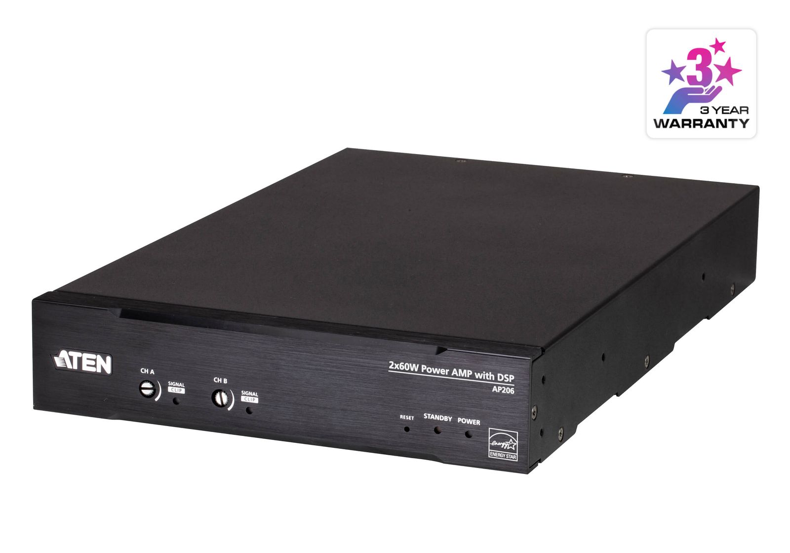 Aten 2 X 60W Power Amplifier with Dsp, image 1 of 4