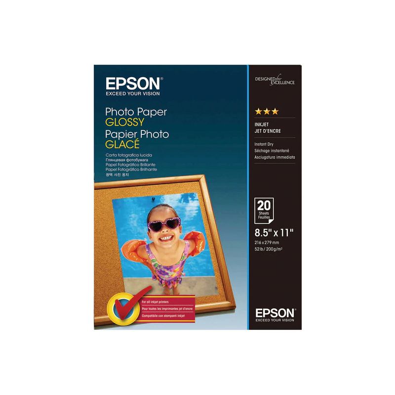 Epson C13S042535 Photo Paper Glossy, A3+, 20 Sheets Per Pack