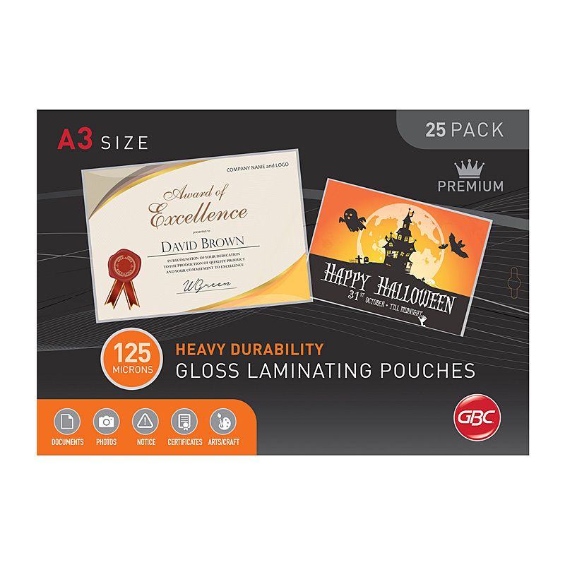 Gbc A3 125 Mic Pouch Sig PK25