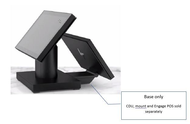 HP Cdu Mount Attached for Engage One Pro Hub