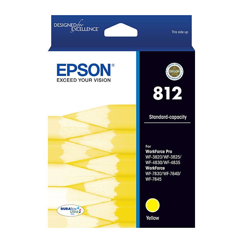 Epson C13T05D492 #812 - Std Capacity Durabrite Ultra - Yellow Ink Cartridge