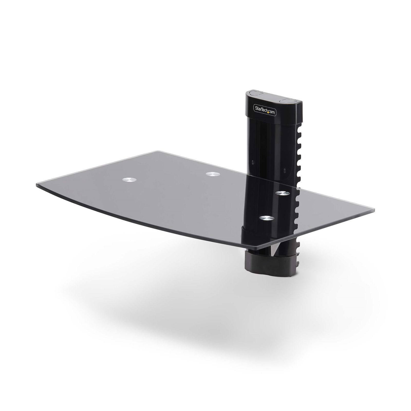 Startech.com Floating Wall-mounted AV Shelf, Glass, H/adj, 2YR, image 1 of 10