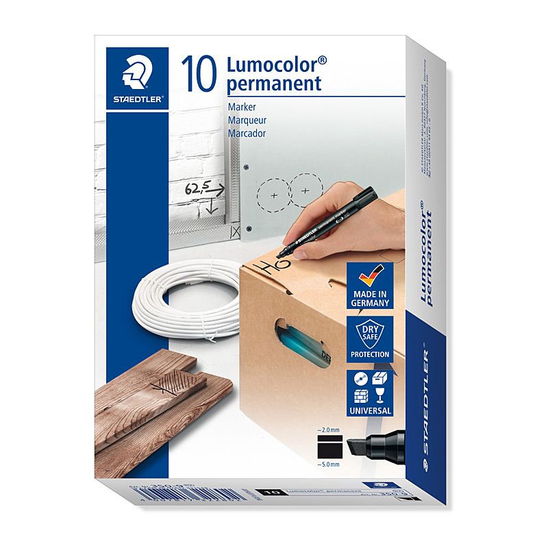 Staed Perm Mrk Chisel Blk BX10