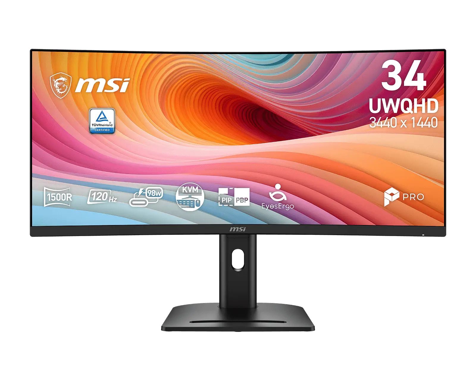 Black 34IN/CURVED/UWQHD/120HZ/USBC 98W/4, image 1 of 7