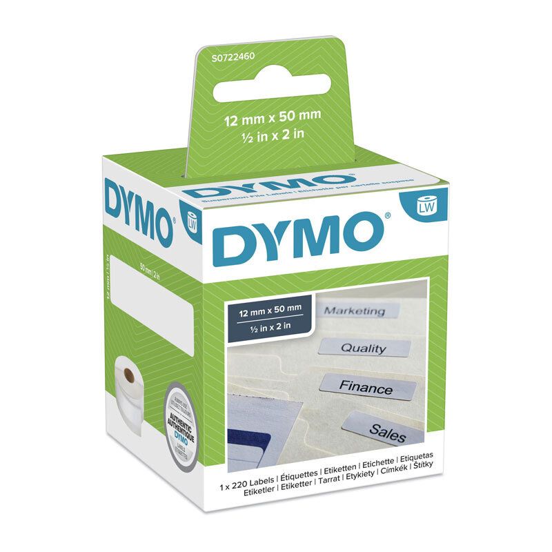 Dymo LW File Label 12MM X 50MM, image 1 of 2