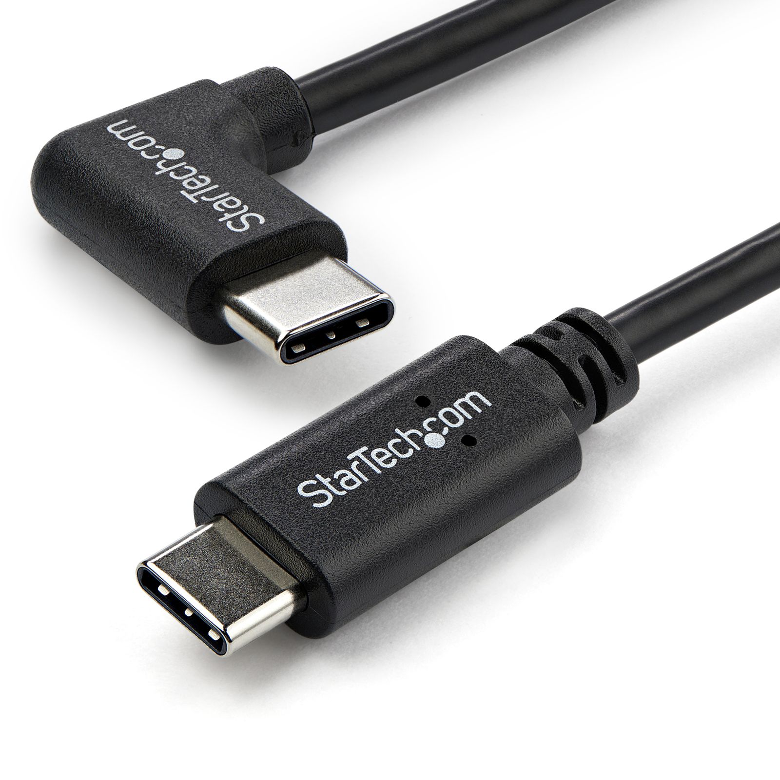Startech 1M 3 FT Right Angle Usb-c Cable - M/m - Usb 2.0 Ltw, image 1 of 6