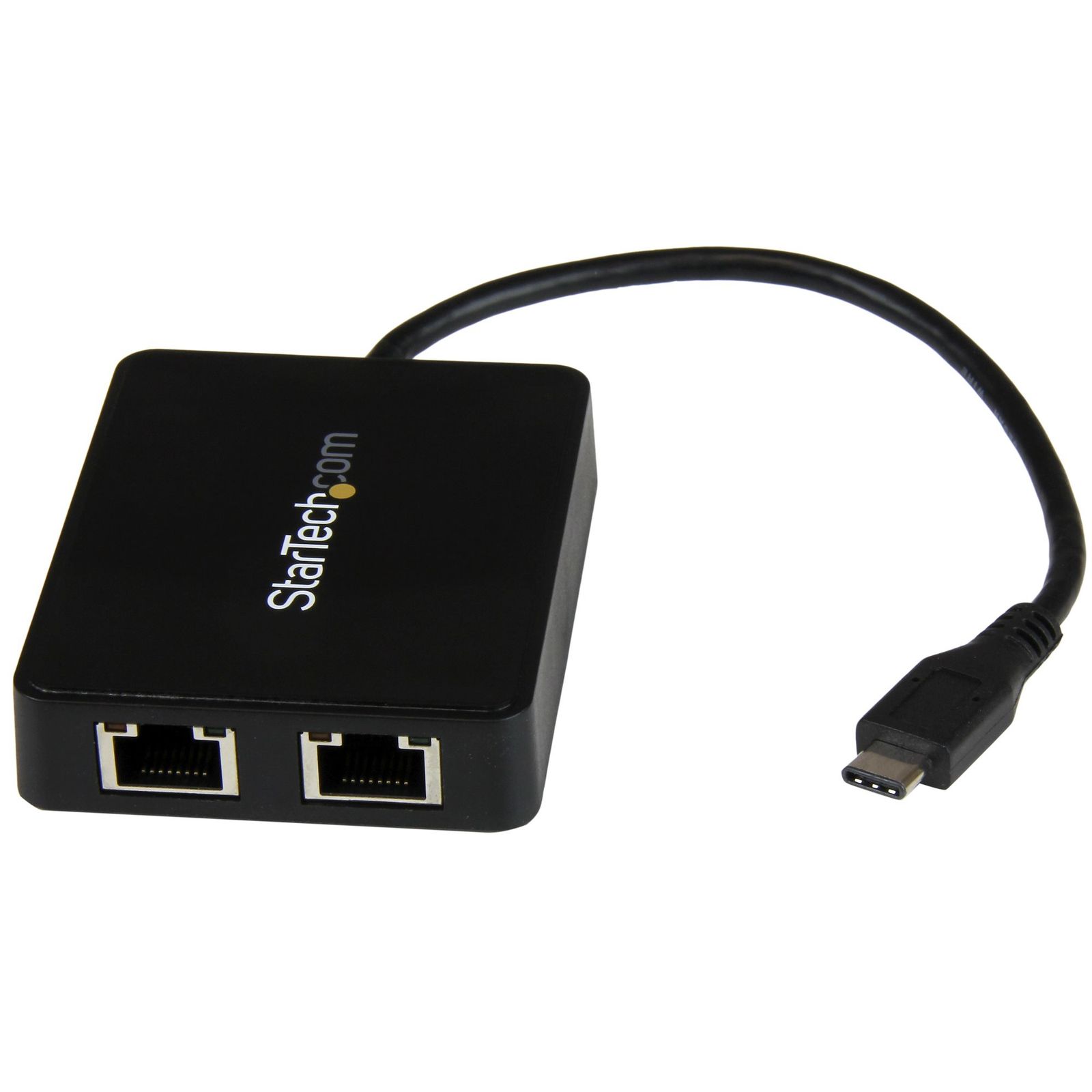 Startech Usb-c TO Dual Gbe Adapter, Usb 3.0(1), Black, 2YR, image 1 of 10