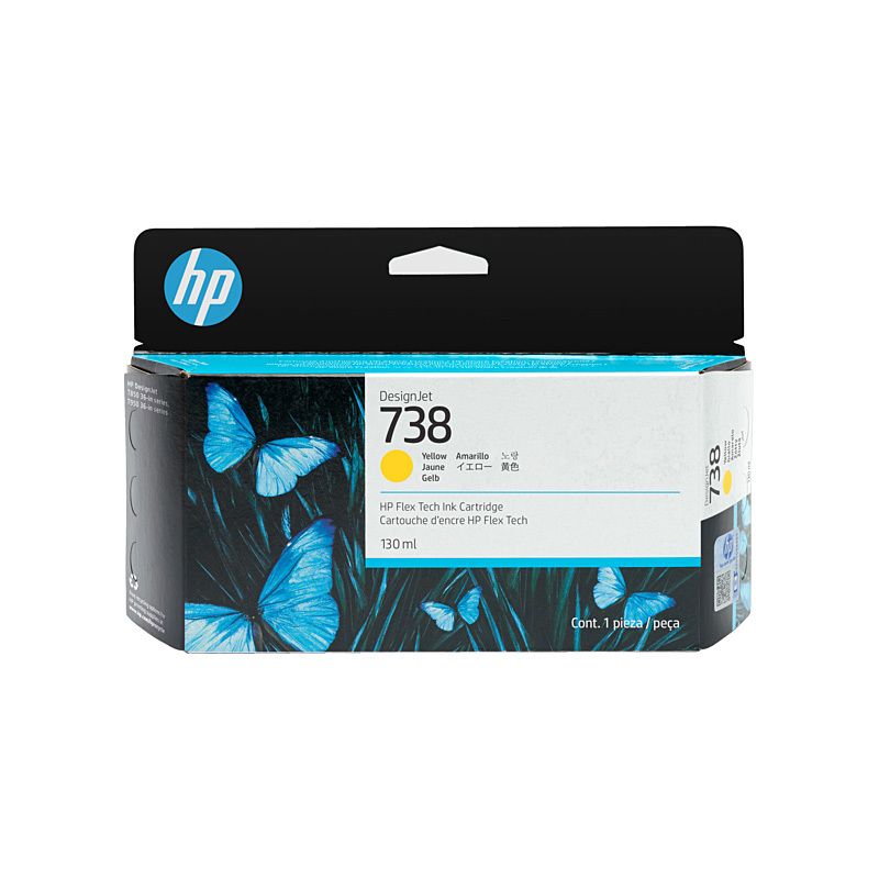 HP #738 130ML Yell Ink 498N7A
