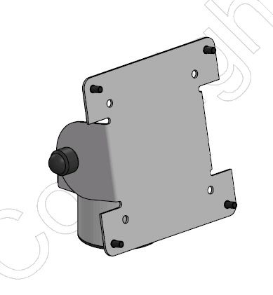 Spacepole Top Mount Only Fixed-vesa 75/100 Blk