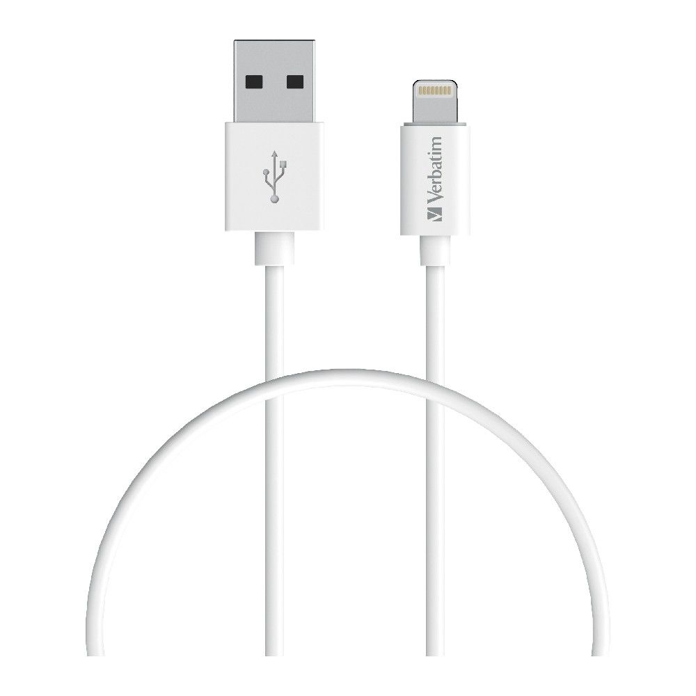 Charge Sync Lightning Cable 1M - White, image 1 of 5