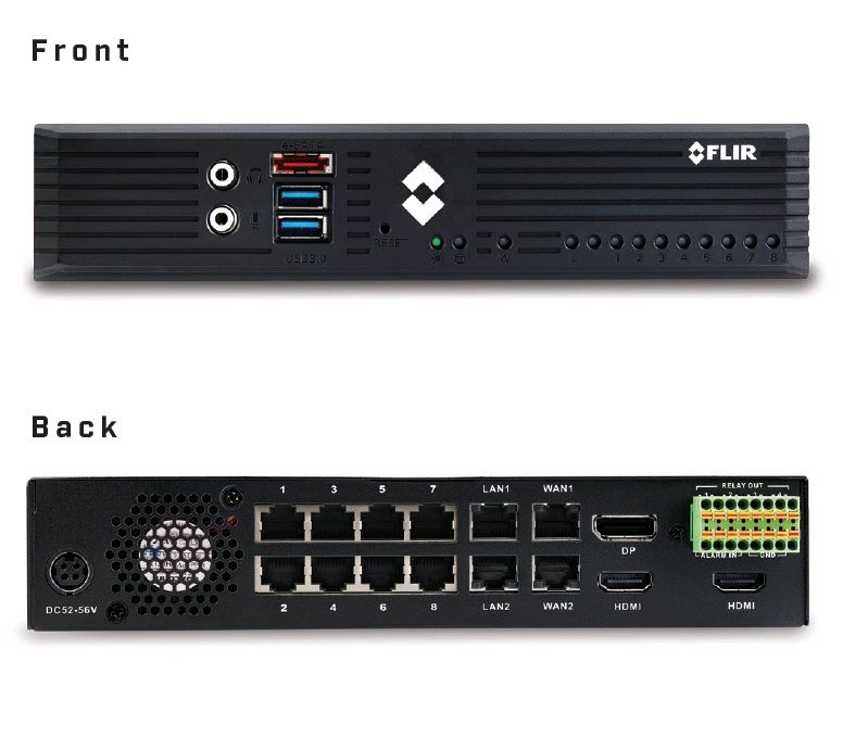 Flir Nvr Meridian 8.0 4TB 8-PORT/POE 16-CHANNEL