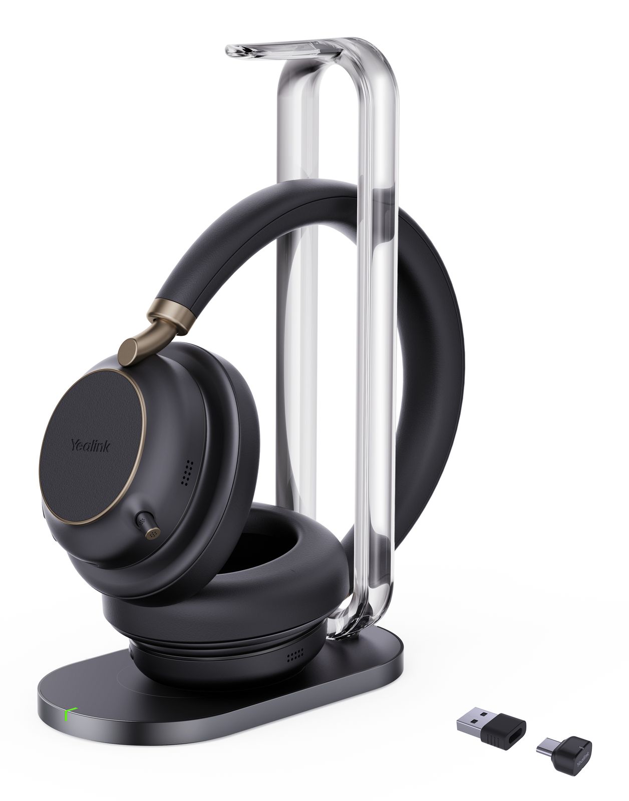 Yealink (BH76 Plus) Wireless MS Anc Stereo Headset,chargestand,black,usb-c Native,c/a Adap, image 1 of 7