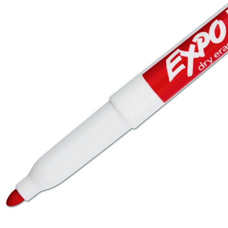 Expo Fine W/b Marker RD BX12, image 1 of 2