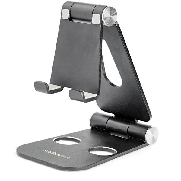Startech.com Smartphone and Tablet Stand - Portable - Foldable -black, 3 YR, image 1 of 6