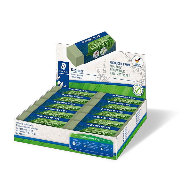 Staed Natural Eraser Lrg BX20