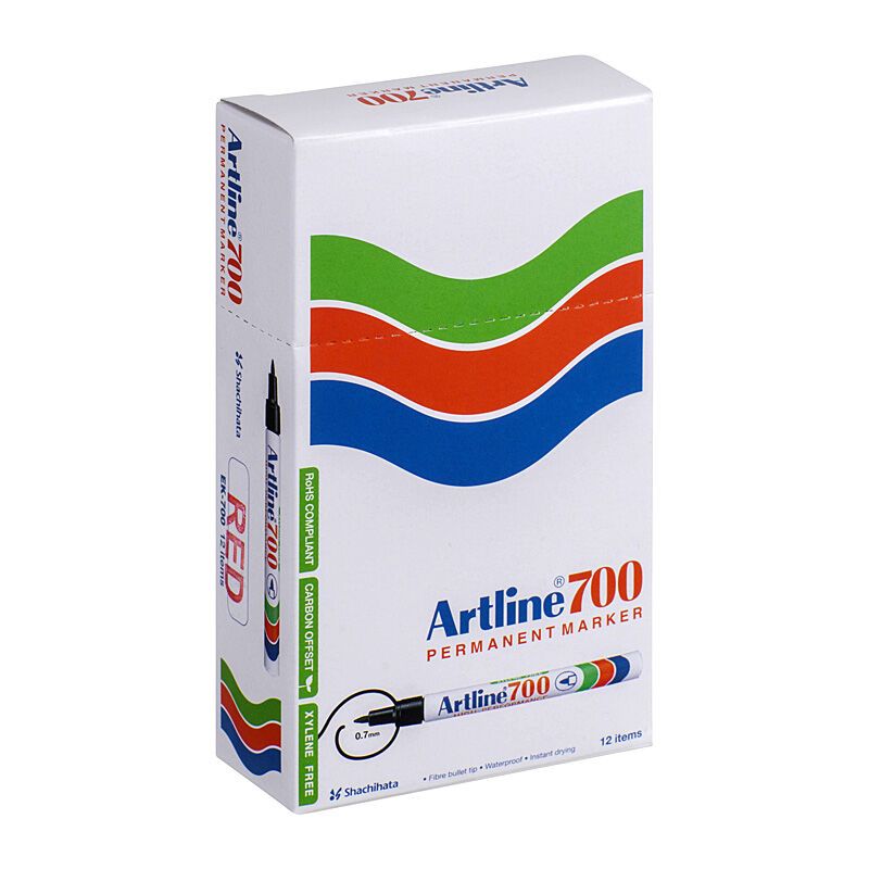 Artline 700 Markr Blt Red BX12