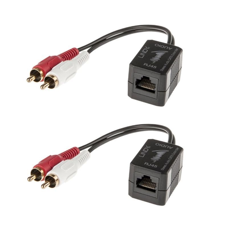 Lindy 100M CAT6 Rca Audio Ext